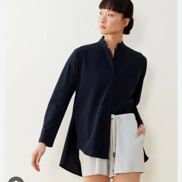 Aday something borrowed shirt navy SIZE XL Excellent Condition - Picture 1 of 10